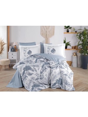 TeknoKapsül Çift Kişilik Poplin Nev Denim