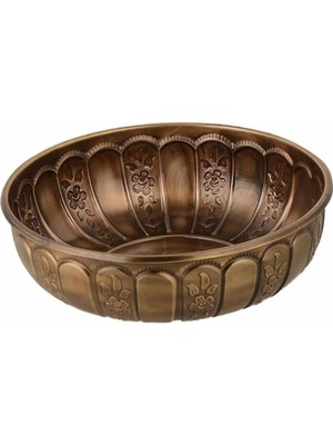 Feyza Design El Işçiliği Osmanlı Motifli Metal Hamam Tası, Şık ve Dayanıklı Tasarım