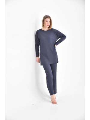 Kadın Alt-Üst Takım Fitilli Triko Takım Iç Göstermez