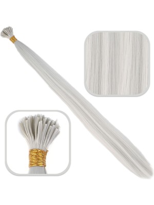 Fiber Sen Boncuk Kaynaklık Renkli / Açık Gri / 100 Adet