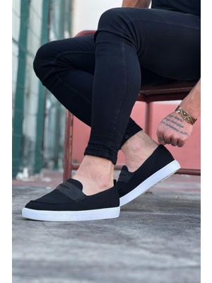 Siyah Triko Babet Erkek Casual Ayakkabı