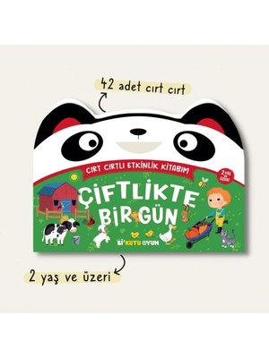 Bi Kutu Oyun Bi Kutu Cırt Cırtlı Etkinlik Kitabım - Çiftlikte Bir Gün 2+ Yaş 42 Adet Cırt Cırt ile Eğlenceli