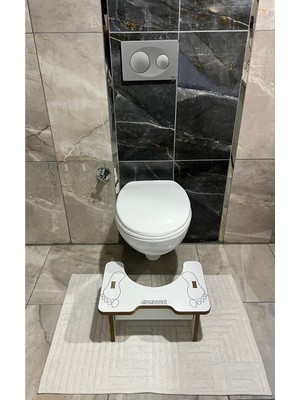 Feyza Design Pratik Tuvalet Wc Taburesi, Basamaklı Ayak Destek, Çocuk ve Yetişkin Için