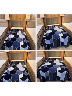 Aksu Tek Kişilik Vizon Akrilik Battaniye