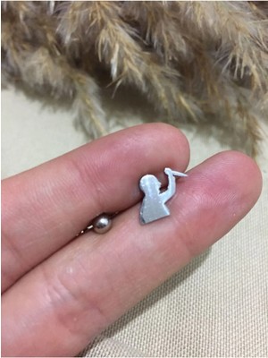 Jaida Moda 316L Cerrahi Çelik Gritragus, Kıkırdak, Helix 6mm Piercing