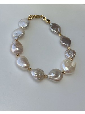 Eyla Collection Gerçek Barok İnci Bileklik