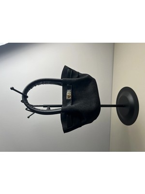 Giseca Mely Siyah Süet Şık Kadın El ve Çapraz Çanta