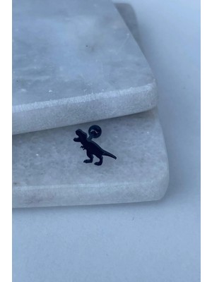 Jaida Moda Unisex Cerrahi Çelik Dinazor Figürlü Tragus Helix Piercing