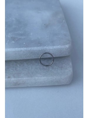 Jaida Moda Unisex Gümüş Tel Halka Çelik Hızma