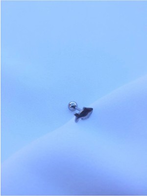 Jaida Moda 316L Cerrahi Çelik Balık Figürlü Tragus Helix 6mm Piercing