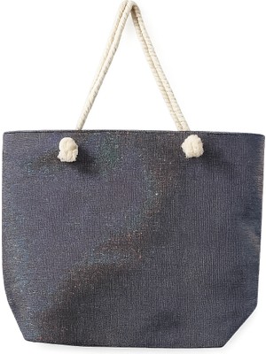 Kadın Lüster Çanta - Renkli - Fermuarlı- 50*35 Cm- Plaj Çantası