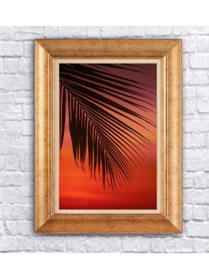 Giyense Altın Varaklı Çerçeveli Paspartulu Tablo HN995