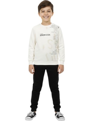 Baglan Erkek Çocuk Önü Baskılı Sweatshirt BGL-ST05245