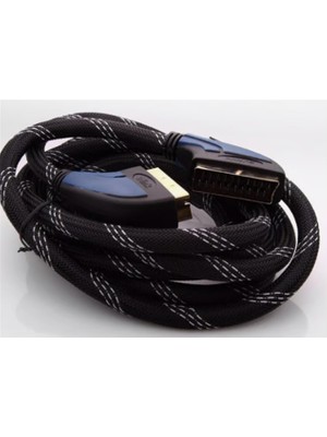 Novis Liora S-Li̇nk SLX-936 Scart To Scart 3mt Gold Kilifli Kablo