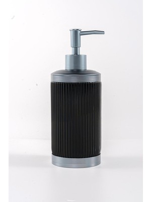 Feyza Design Şık Siyah Metal Sıvı Sabunluk, Modern ve Dayanıklı Tasarım