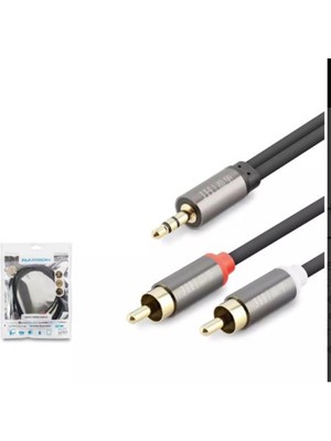 Novis Liora Hadron HDX1067 1.5m 3.5mm To 2rca Kablo 2line Gold Si̇yah