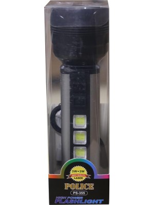 MK Beykoz Polıce PS-355 Enerji Göstergeli Şarjlı El Feneri