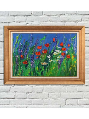 Giyense Altın Varaklı Çerçeveli Paspartulu Tablo HN681