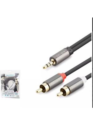 Novis Liora Hadron HDX1068 3.5mm To 2rca Kablo 2line Gold 3m Si̇yah