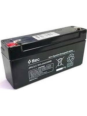 MK Beykoz Ttec 6V 3.2AH Bakımsız Kuru Akü