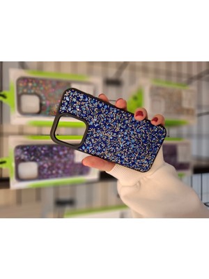 Epro iPhone 14 Pro Max Gerçek Parlak Işıltılı Doğal Taşlı Içi Kadife Yüksek Kalite Kılıf