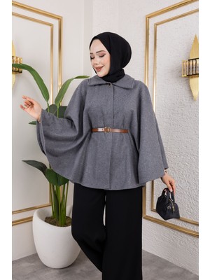 No35 Tesettür Panço -Gri̇