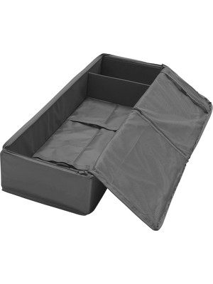 IKEA Quality Fermuarlı Bölmeli Saklama Kutusu 90X30X15 cm Düzenleme Kutusu Polyester Organizer Kutu