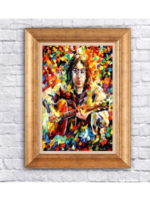 Giyense Altın Varaklı Çerçeveli Paspartulu Tablo HN1158