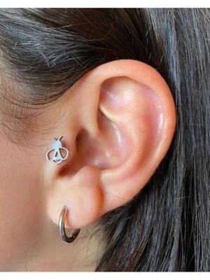Jaida Moda Kadın Cerrahi Çelik Arı Figürlü Tragus Helix Piercing