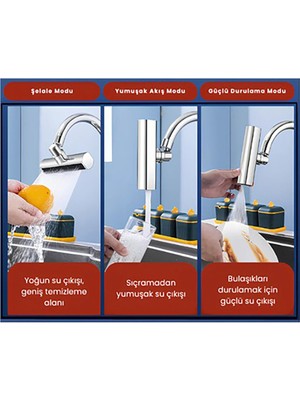 Feyza Design Şelale Tasarımlı Modern Musluk Başlığı, Şık ve Dayanıklı Tasarım