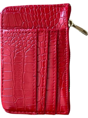 No35 Kadın Şık Tasarım Kartlık - Kırmız