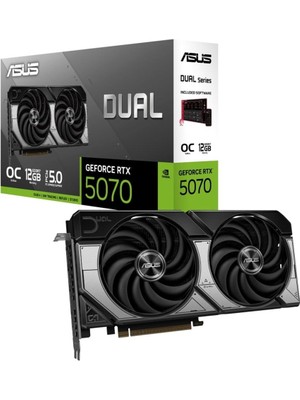 Asus Dual Geforce RTX5070 12GB Oc Edition DUAL-RTX5070-O12G Gddr7 192BIT Gaming (Oyuncu) Ekran Kart