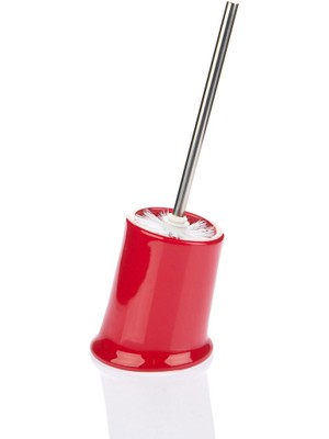 Feyza Design Kırmızı Renkli Tuvalet Fırçası, Şık ve Kullanışlı Temizlik Aksesuarı