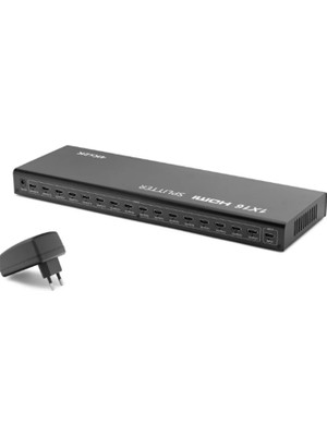 Tuba Toptaş Hadron HDX1293 16 Port HDMI Splitter 1.4V 1080P 3D 1-In 16-Out Siyah