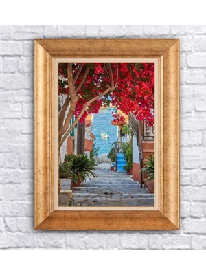 Giyense Altın Varaklı Çerçeveli Paspartulu Tablo HN1267