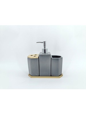 Feyza Design Şık Ahşap Banyo Seti, Fonksiyonel ve Dayanıklı Tasarım