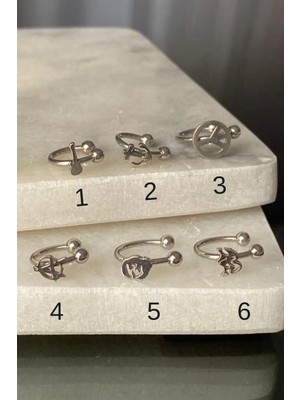 Jaida Moda Unisex 316L Cerrahi Çelik Helix Piercing