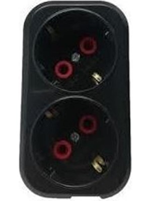 MK Beykoz Mutlusan Ikili Topraklı Fiş-Priz Düz Tip Siyah (001 170 0330067 00 11)