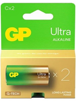 MK Beykoz Gp G-Tech LR14 Orta Boy Ultra Alkalin Pil 2'li Paket GP14AU-U2 C Boy