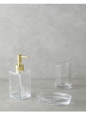 Feyza Design Şeffaf Banyo Seti 3’lü, Zarif ve Pratik Temizlik Aksesuarları