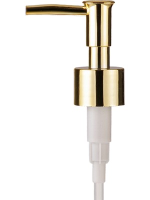 Feyza Design Altın Parlak Yedek Sıvı Sabun Pompası, Şık ve Dayanıklı Plastik Tasarım