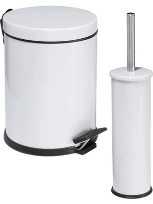 Feyza Design Pratik 2'li Banyo Çöp Kovası Seti, Şık ve Kullanışlı Tasarım
