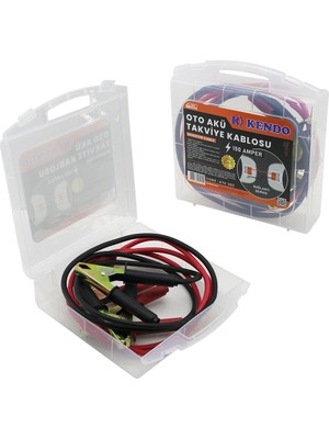 Çantalı Akü Takviye Kablosu 150A 1.83 mt