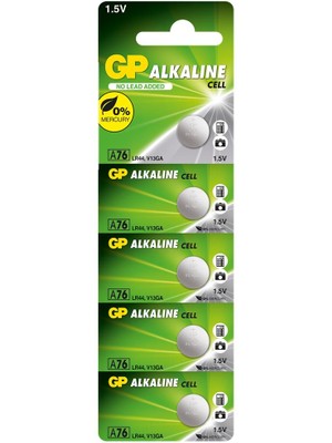 MK Beykoz Gp GPA76-C5 LR44 AG13 Alkalin Düğme Pil 5'li Paket