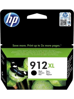 Cash Dukkan Hp 912XL Yüksek Kapasite Black Siyahkartuş 3YL84A