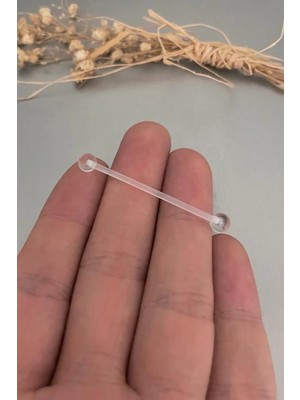 Jaida Moda Unisex Bioplastik Köprü Piercing