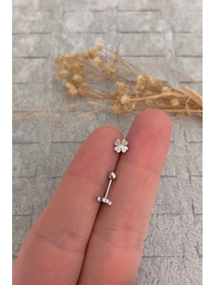 Jaida Moda Gümüş Çelik Tragus Helix Piercing Kadın Kullanıcılar İçin Şık ve Dayanıklı