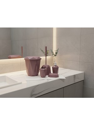 Feyza Design Pratik ve Şık 5'li Banyo Seti, Konfor ve Temizlik Için Ideal Seçim