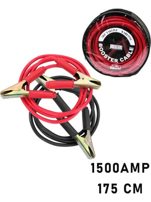 1500 AMPER KAMYON İÇİN AKÜ TAKVİYE KABLOSU 175CM - PENCERELİ BEZ ÇANTALI