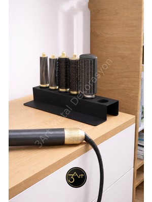 Feyza Design Şık ve Dayanıklı Dyson Airwrap Standı, Banyo Askısı ve Başlık Organizeri